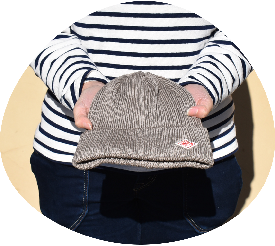 ダントン(DANTON)WOOL RIB KNIT BEANIE DT-H0234BLG