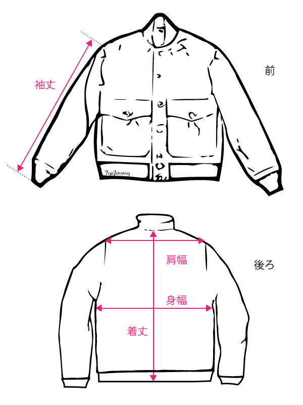 ジャケットの測り方