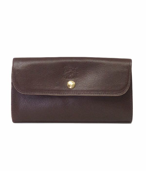 イルビゾンテ(IL BISONTE)レザーロングウォレット 長財布 5432404140 54324-0-4140 32 こげ茶(ダークブラウン)	