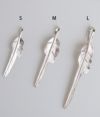 ラリースミス (LARRY SMITH) KAZEKIRI FEATHER PENDANT No.28, SMALL,LEFT RIGHT カゼキリフェザー Sサイズ 風斬りフェザー 風切りフェザー EFNL-0028