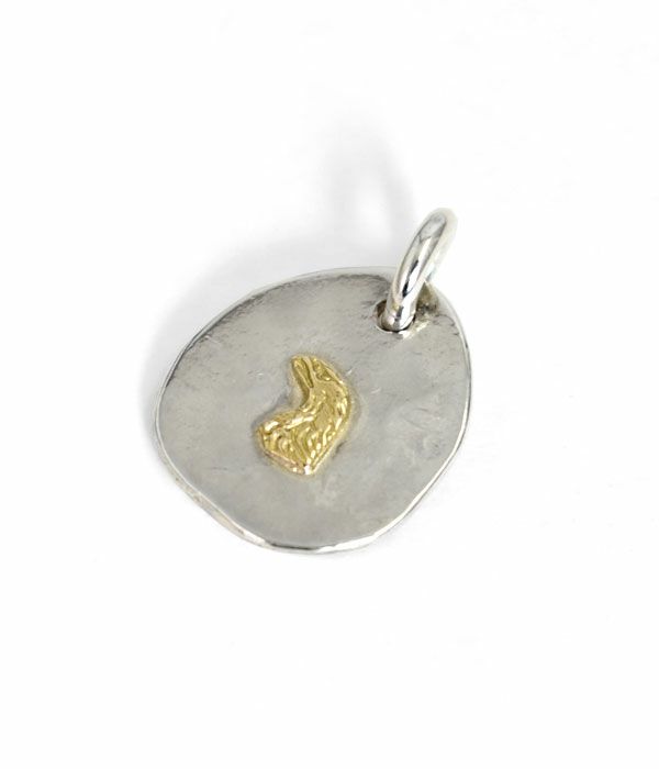 ラリースミス (LARRY SMITH) EAGLE HEAD PENDANT (18K GOLD ACCENT) 18 