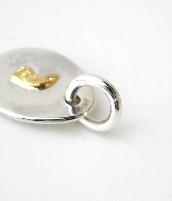 ラリースミス (LARRY SMITH) EAGLE HEAD PENDANT (18K GOLD ACCENT) 18  