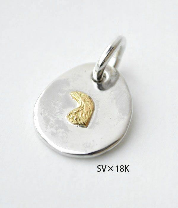 ラリースミス (LARRY SMITH) EAGLE HEAD PENDANT (18K GOLD ACCENT) 18 
