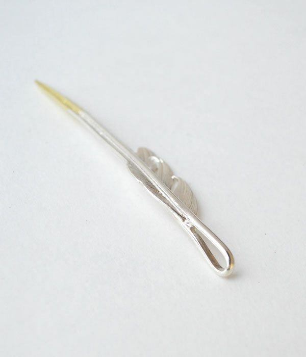 ラリースミス (LARRY SMITH) KAZEKIRI FEATHER PENDANT No. 5 (18K 