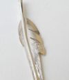 ラリースミス (LARRY SMITH) KAZEKIRI FEATHER PENDANT No. 5 (18K GOLD ACCENT) カゼキリフェザー 18金 ポイント 風斬りフェザー 風切りフェザー 2012-EFNL-0005