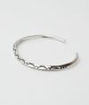 ラリースミス(LARRY SMITH) MEN'S EXTRA THIN TRIANGLE BRACELET -LEAF- バングル シルバーアクセサリーBR-0123