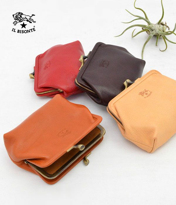 イルビゾンテ (IL BISONTE) がま口 財布 ポーチ 411183 41118-3 の通販 