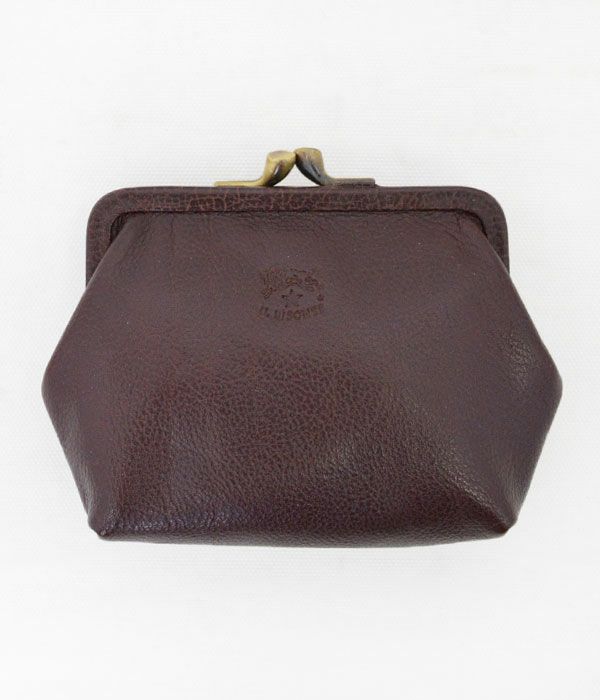 イルビゾンテ(IL BISONTE) がま口 財布 ポーチ 411183 41118-3　32 こげ茶(ダークブラウン)	