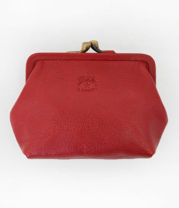 イルビゾンテ(IL BISONTE) がま口 財布 ポーチ 411183 41118-3　34 レッド