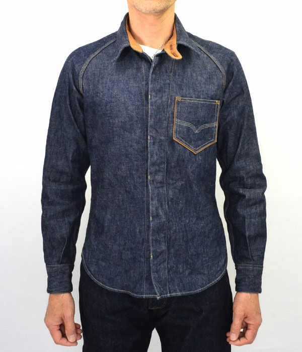 デラックスウエア(DELUXEWARE)40s DENIM SHIRT 40s デニムシャツ7640