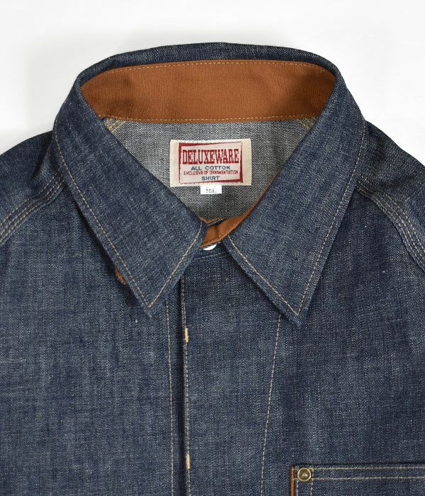 デラックスウエア(DELUXEWARE)40s DENIM SHIRT 40s デニムシャツ7640