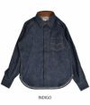 デラックスウエア(DELUXEWARE)40s DENIM SHIRT 40s デニムシャツ7640  INDIGO