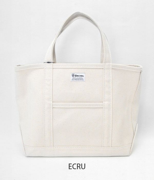 オーチバル/オーシバル (ORCIVAL) キャンバストートバッグ 中 マイバッグ エコバッグ OR-H0284KWC ECRU