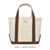 オーチバル/オーシバル (ORCIVAL) Tote Bag Small キャンバストートバッグ 小 マイバッグ エコバッグ OR-H0285KWC IVORY × SMOKEY BROWN