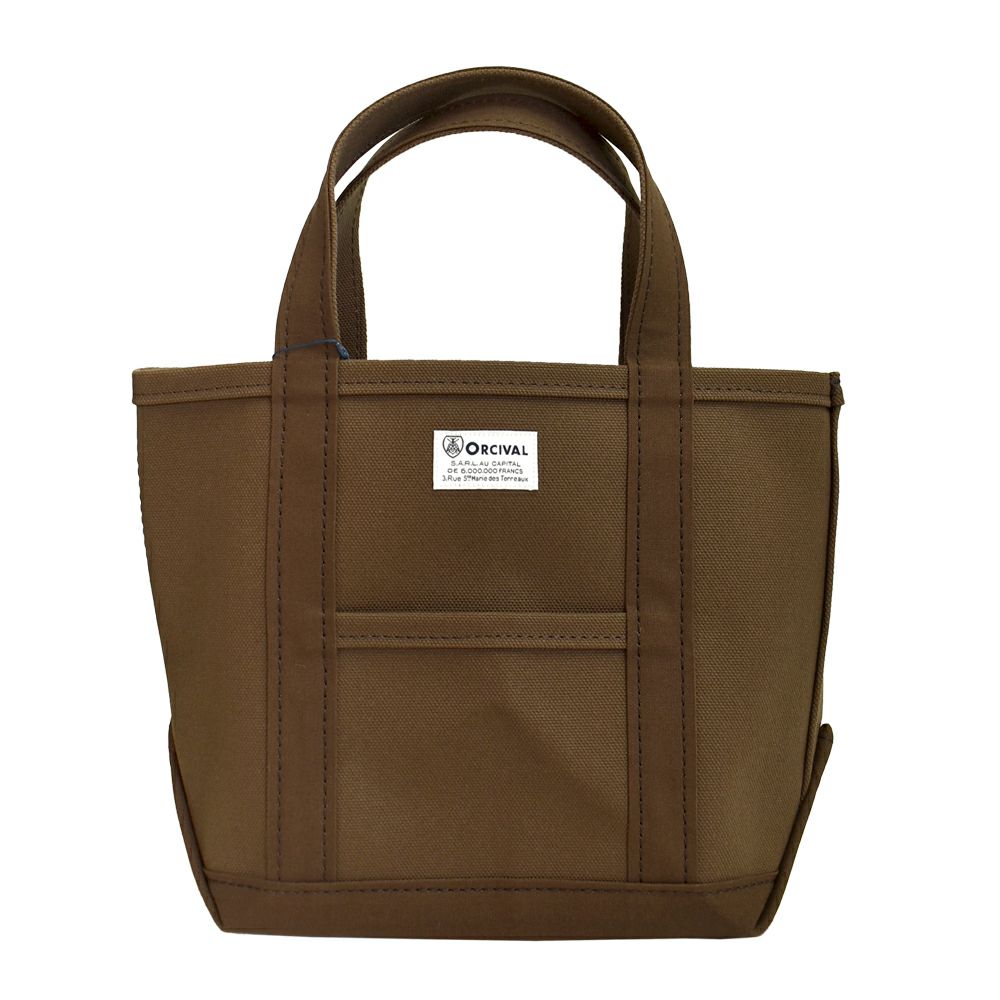 オーチバル/オーシバル (ORCIVAL) Tote Bag Small キャンバストートバッグ 小 マイバッグ エコバッグ OR-H0285KWC CHARCOL CHOCOLATE