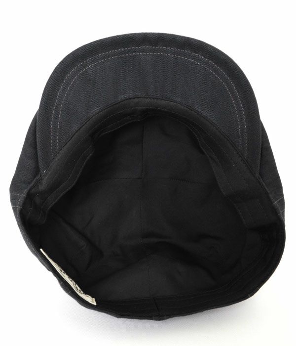 フリーホイーラーズ (FREEWHEELERS) -Dylan- 1940s STYLE CASQUETTE Vintage Style Yarn-Dyed Herringbone Twill BLACK H.B.TWILL ディラン ブラックヘリンボーンツイル キャスケット 帽子 2517002