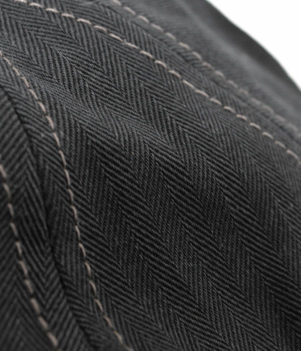 フリーホイーラーズ (FREEWHEELERS) -Dylan- 1940s STYLE CASQUETTE Vintage Style Yarn-Dyed Herringbone Twill BLACK H.B.TWILL ディラン ブラックヘリンボーンツイル キャスケット 帽子 2517002