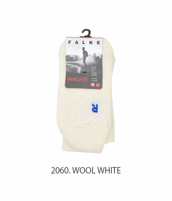 ファルケ (FALKE) WALKIE SOCKS ウォーキーウールソックス 靴下 16480 2060. WOOL WHITE
