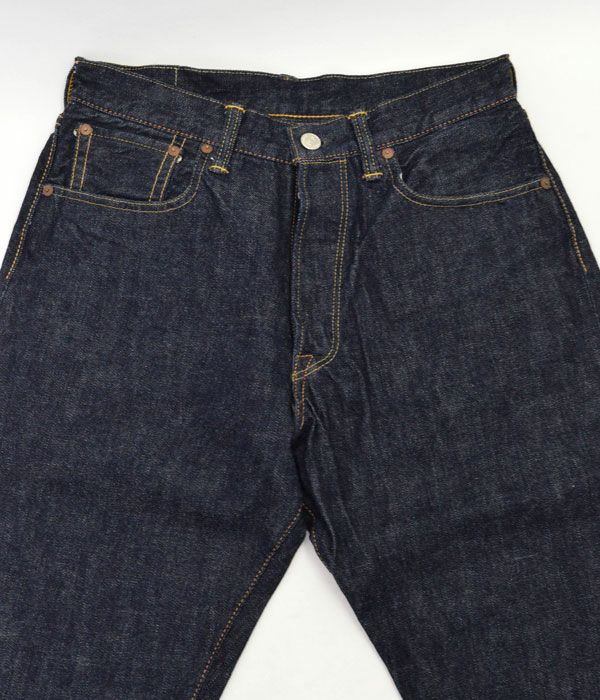 デラックスウエア(DELUXEWARE)1940s オリジナル パイプドストレートデニムパンツDX066B