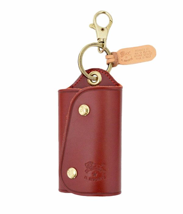 イルビゾンテ(IL BISONTE) レザーワイドキーケース 54324-0-4150 5432404150　34 レッド