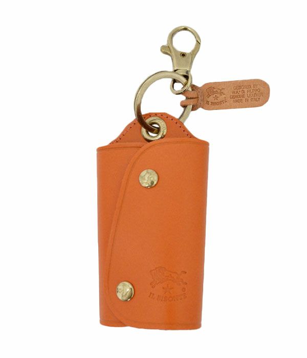 イルビゾンテ(IL BISONTE) レザーワイドキーケース 54324-0-4150 5432404150 66 オレンジ