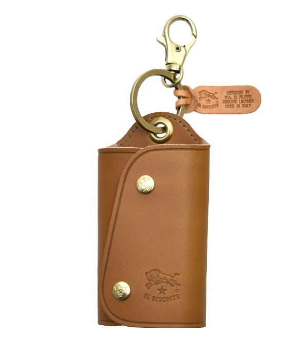 イルビゾンテ(IL BISONTE) レザーワイドキーケース 54324-0-4150 5432404150 67 オリーブ