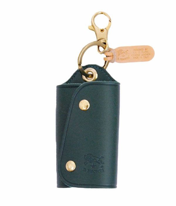 イルビゾンテ(IL BISONTE) レザーワイドキーケース 54324-0-4150 5432404150 93 グリーン