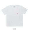ダントン (DANTON) クルーネック コットンポケット半袖Tシャツ JD-9041 WHITE