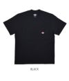 ダントン (DANTON) クルーネック コットンポケット半袖Tシャツ JD-9041 BLACK