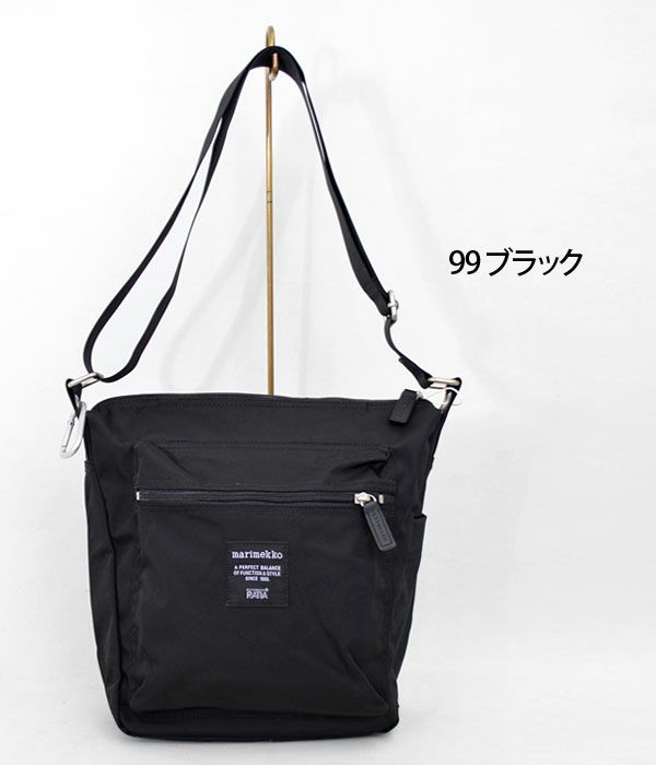 マリメッコ (marimekko) Pal ショルダーバッグ ナイロンショルダーバッグ 52239-2-92520 52239292520 99 ブラック