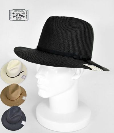 上質で快適 【新品】THE H.W. DOG & CO PINCH STRAW HAT 38 - 帽子