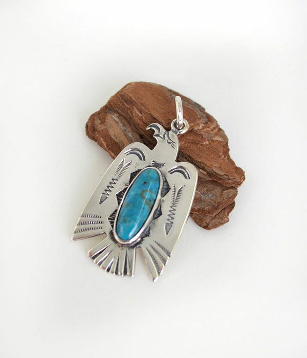 ラリースミス (LARRY SMITH) CLASSIC EAGLE PENDANT (ARROW, TURQUOISE) ペンダントトップ クラシックスタンプ イーグルトップ NL-0126