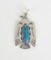 ラリースミス (LARRY SMITH) CLASSIC EAGLE PENDANT (ARROW, TURQUOISE) ペンダントトップ クラシックスタンプ イーグルトップ NL-0126