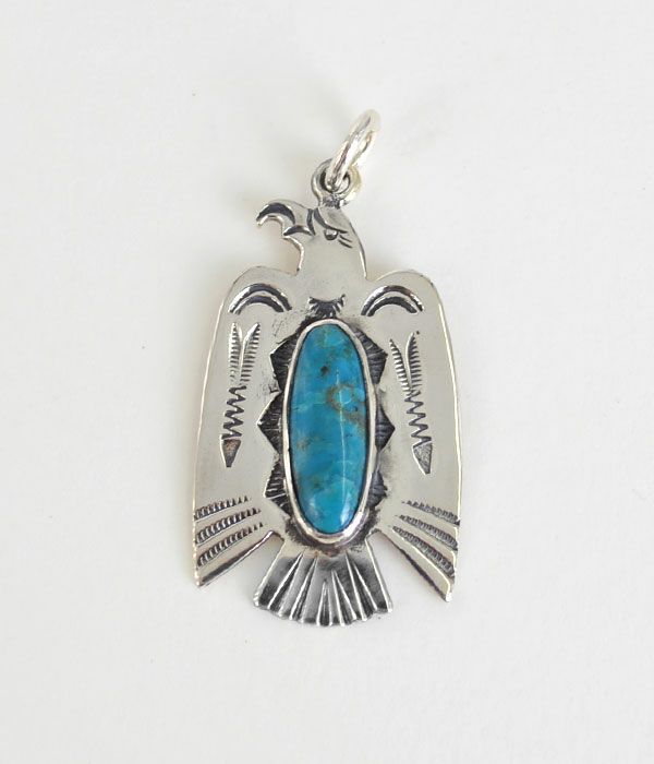 ラリースミス (LARRY SMITH) CLASSIC EAGLE PENDANT (ARROW, TURQUOISE