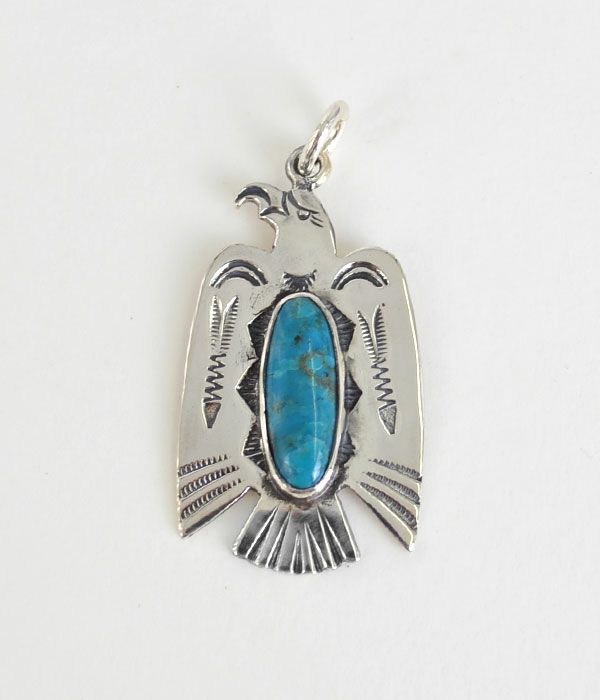 ラリースミス (LARRY SMITH) CLASSIC EAGLE PENDANT (ARROW, TURQUOISE) ペンダントトップ クラシックスタンプ イーグルトップ NL-0126