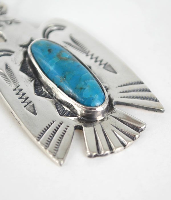 ラリースミス (LARRY SMITH) CLASSIC EAGLE PENDANT (ARROW, TURQUOISE) ペンダントトップ クラシックスタンプ イーグルトップ NL-0126