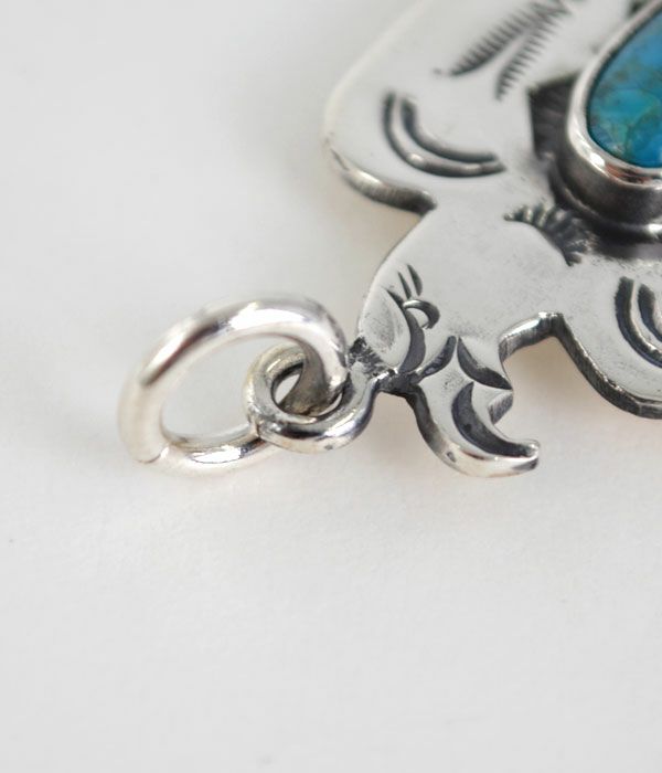 ラリースミス (LARRY SMITH) CLASSIC EAGLE PENDANT (ARROW, TURQUOISE) ペンダントトップ クラシックスタンプ イーグルトップ NL-0126