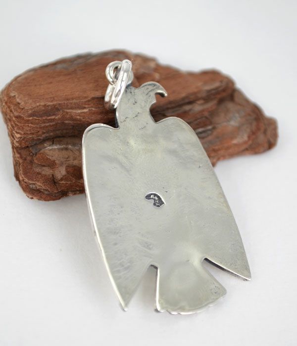 ラリースミス (LARRY SMITH) CLASSIC EAGLE PENDANT (ARROW, TURQUOISE) ペンダントトップ クラシックスタンプ イーグルトップ NL-0126