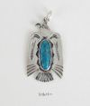 ラリースミス (LARRY SMITH) CLASSIC EAGLE PENDANT (ARROW, TURQUOISE) ペンダントトップ クラシックスタンプ イーグルトップ NL-0126 シルバー