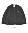 ダントン (DANTON) WOMEN'S FLEECE COLLARLESS JACKET ノーカラー フリースジャケット JD-8911 C.GREY