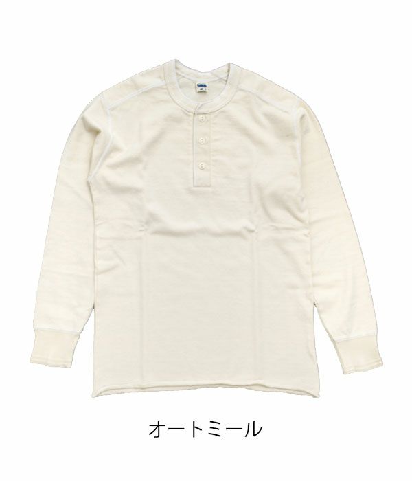 フェローズ (PHERROW'S) PCT2 ヘンリーネック ロングスリーブ Tシャツ