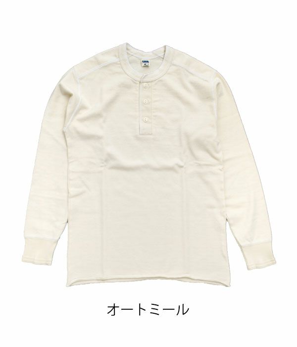 フェローズ(PHERROW'S)PCT2 ヘンリーネック ロングスリーブ Tシャツ長袖Tシャツ4061207 オートミール