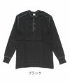 フェローズ(PHERROW'S)PCT2 ヘンリーネック ロングスリーブ Tシャツ長袖Tシャツ4061207 ブラック