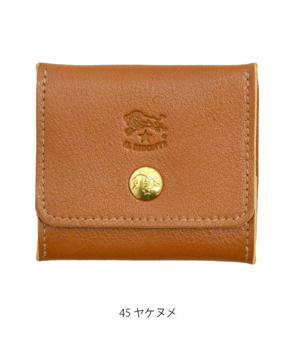 イルビゾンテ (IL BISONTE) スクエアレザーコインケース 財布 ウォレット 54123-0-0241 5412300241  45 ヤケヌメ