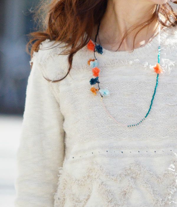 マーブルシュッド(marble SUD) ビスレ pompon ネックレス ビーズネックレス 189s999209