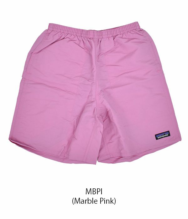 パタゴニア (PATAGONIA) M'S BAGGIES LONGS ショートパンツ 7in (18cm) 58034 MBPI(Marble Pink)