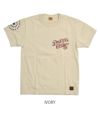 デラックスウエア (DELUXEWARE) US EAGLE 半袖プリントTシャツ BRG-19A IVORY