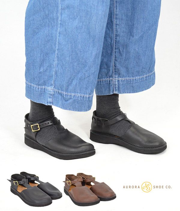 オーロラシューズ (AURORA SHOES) T-Strap レザーシューズ 革靴 TS-W 