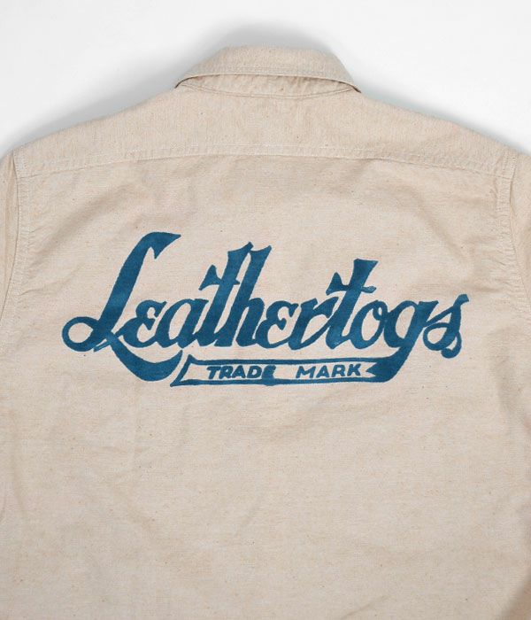 フリーホイーラーズ (FREEWHEELERS) “SPEED TOGS” LEATHER TOGS COMPANY. Ins. 半袖プリントシャツ ワークシャツ 1923018