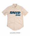 フリーホイーラーズ (FREEWHEELERS) “SPEED TOGS” LEATHER TOGS COMPANY, Ins. 半袖プリントシャツ ワークシャツ 1923018 	 GOLDEN STRAW